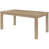 Tiburon 71" Dining Table in Drifted Sand Beige Wood